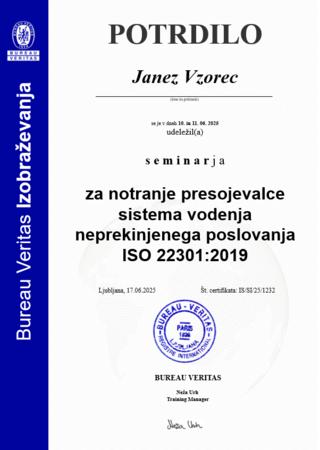 Standard za neprekinjeno poslovanje