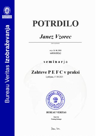 PEFC trajnostno upravljanje z gozdovi