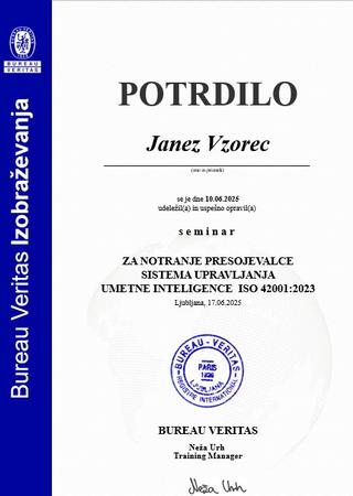 Umetna inteligenca in ISO 42001